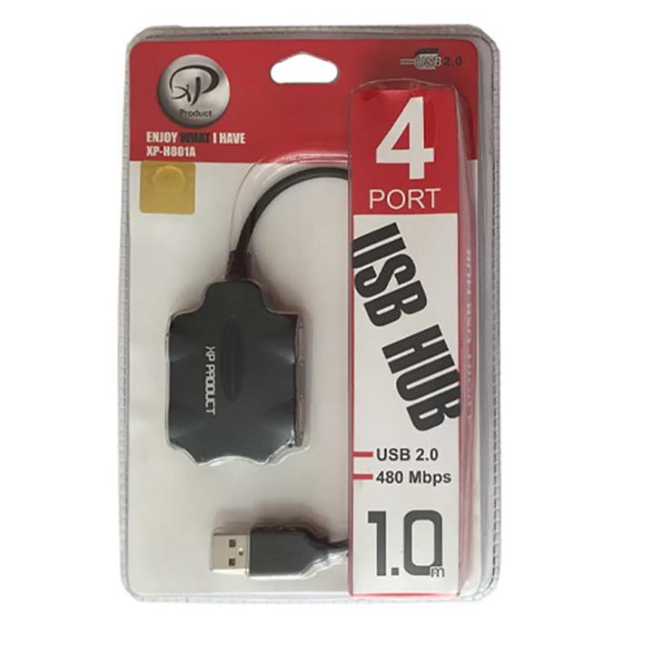 هاب 4 پورت USB2 ایکس پی XP-801